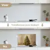 Kerst - Sfeer - Groen keuken achterwand spatscherm klein -voor_na_NL