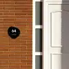 Zwart met stippen - Modern Naambord Organisch middel -sfeer3