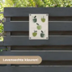 Appels - Groen - Illustratie - Bladeren tuinposter los doek klein -sfeer3