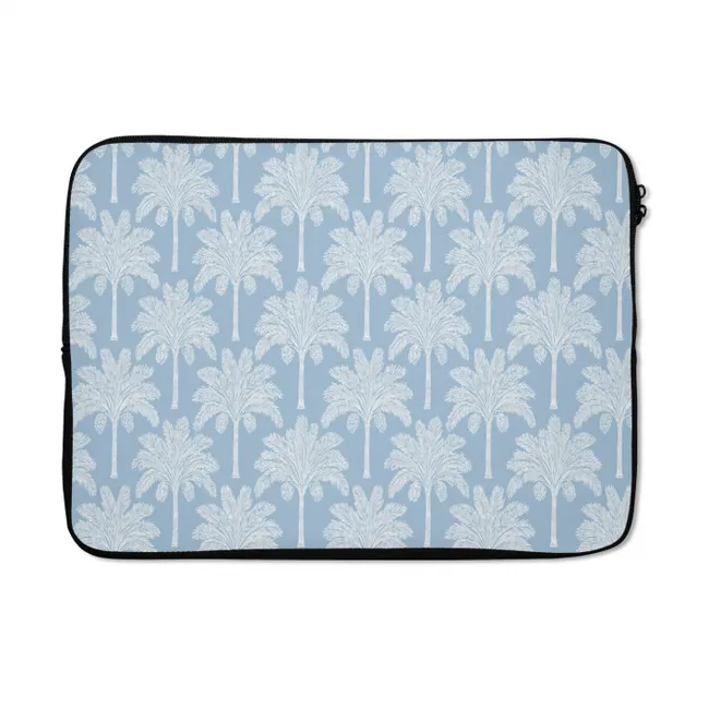 Laptophoes Palmboom - Modern - Blauw