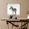 Zebra - Meisjes - Dieren - Kinderen - Jongens Wandkleed katoen klein -sfeer6