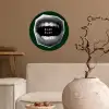 Mond - Groen - Illustratie - BLAH BLAH Wandcirkel behangsticker klein -sfeer1