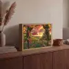 Wijngaard - Druiven - Zonsondergang Light Box met batterij (Wandlamp) middel -sfeer2