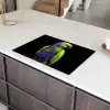 Papegaai - Veren - Opvallend - Groen Inductie beschermer vinyl 3mm klein -sfeer8
