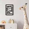Pizza - Japandi - Decoratie - Vintage fotolijst zwart zonder passe partout klein -usfeer4_kinderkamer