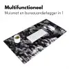Springen - Paard - Zwart - Wit Muismat XXL klein -sfeer4