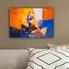 Vos - Oranje - Vormen - Abstract canvas 2cm klein -sfeer3