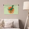 Dinosaurus - Groen - Planten - Cirkel Wandkleed katoen klein -sfeer4