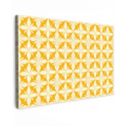 Patroon - Retro - Geel canvas 2cm klein 34 -z3d