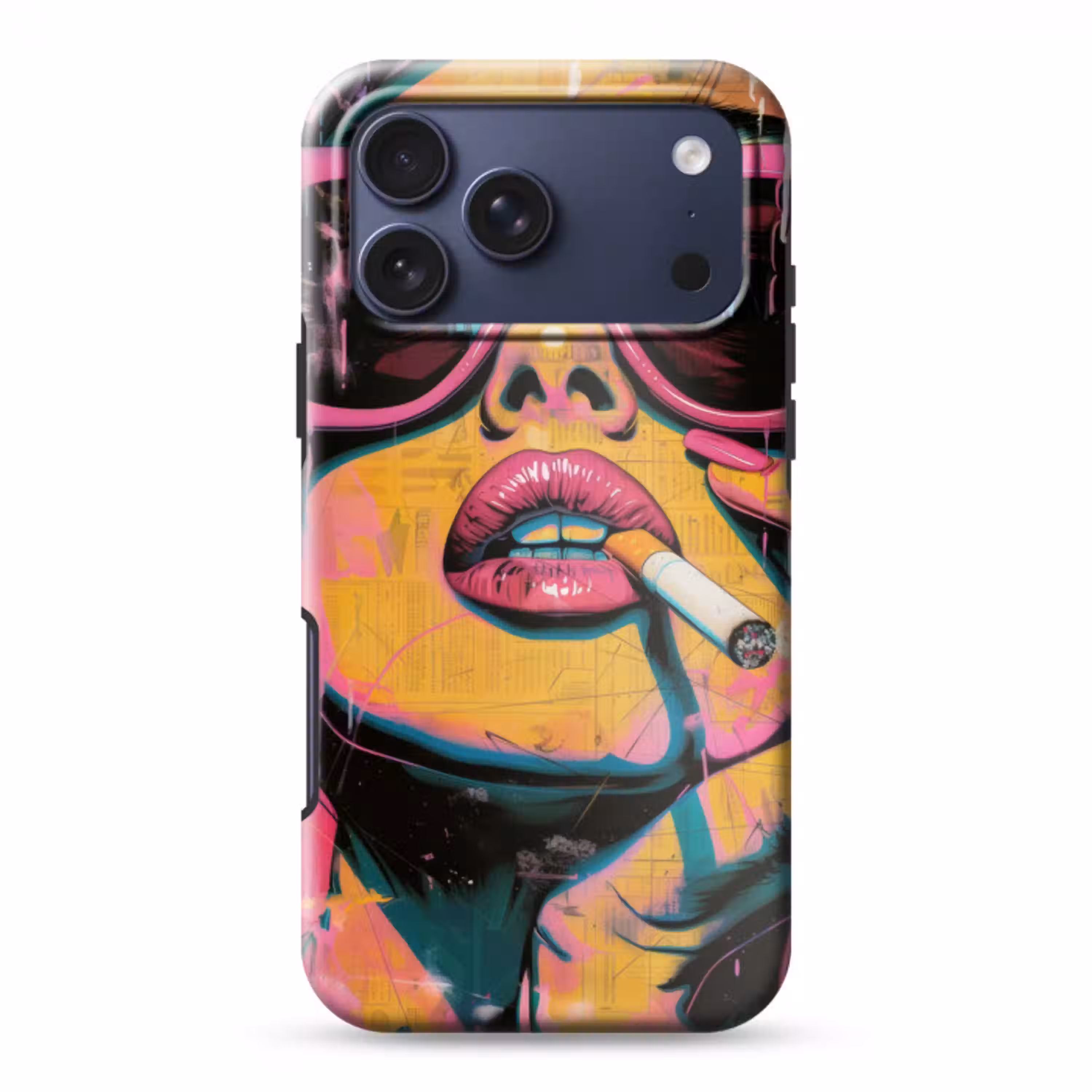 Portret - Vrouw - Abstract - Zonnebril Toughcase MagSafe Apple iPhone 17 Pro Max klein -3d