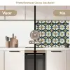 Motief - Tegel - Okergeel keuken achterwand 2 middel 871 -voor-na2_NL