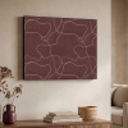 Abstract - Modern - Bruin Textielframe zwart klein 947 -sfeer3