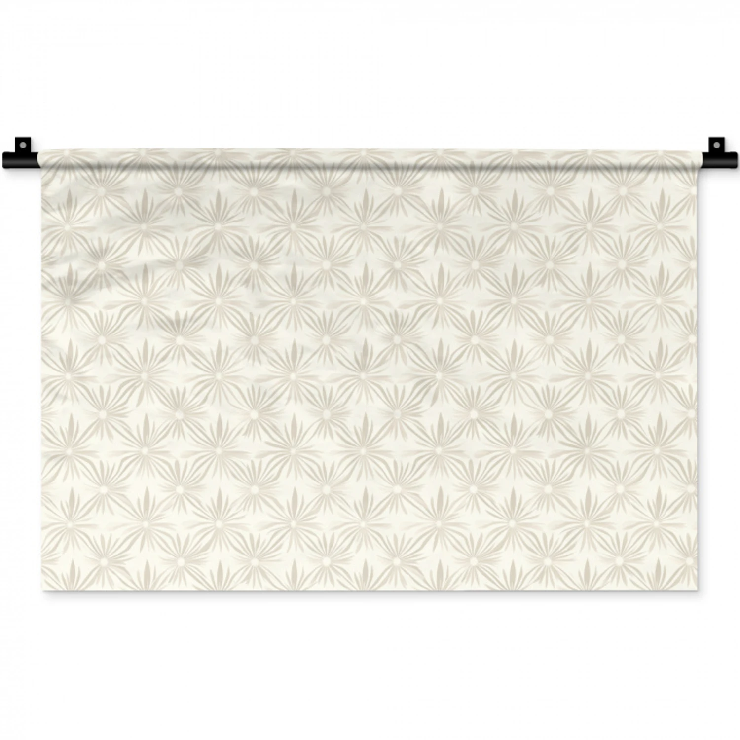 Patroon - Bloemen - Beige Wandkleed katoen klein 269 -zz3d