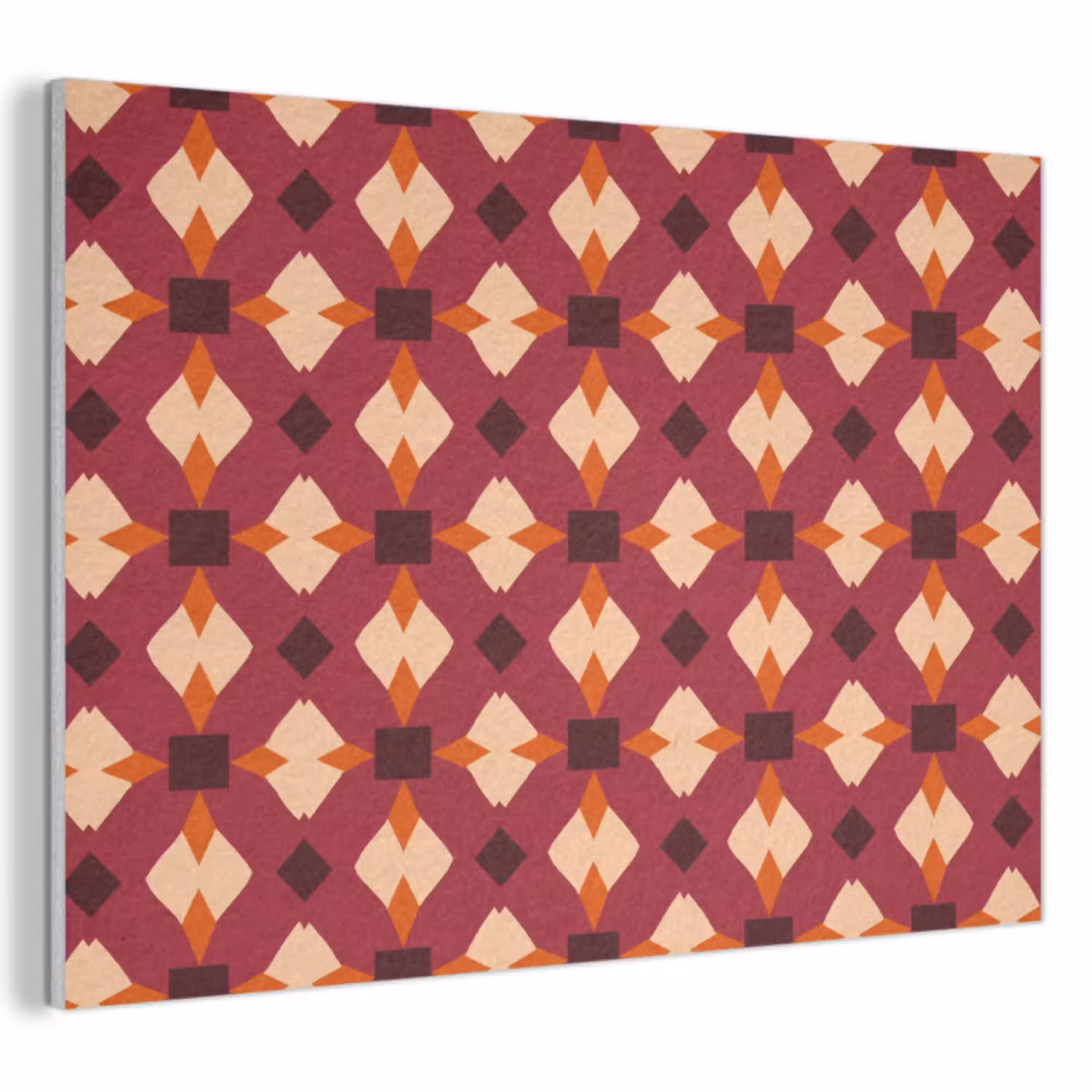 Retro - Patroon - Kleurrijk PET vilt klein 837 -3d
