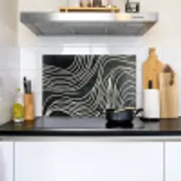 Lijnen - Patroon - Abstract - Wit Inductie beschemer met haakjes klein -sfeer2
