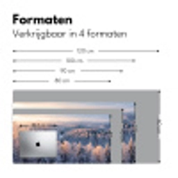 Bos - Bergen - Goud - Winter - Warm Muismat XXL klein -sfeer5