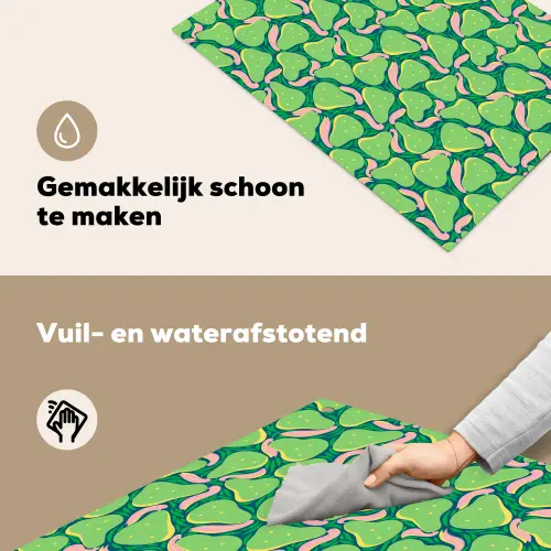 Peren - Groen - Roze Inductie beschemer met haakjes klein 777 -ky-schoon-nl