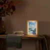 Zee - Golven - Rotsen - Meeuwen Light Box met kabel (Tafellamp) klein -sfeer4