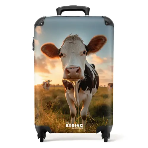 Koeien in weiland NBS - Handbagage koffer - Kinderen Unisex middel -productfoto_recht