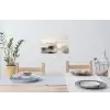 Kunst - Abstract - Grijs - Industrieel Muursticker klein -eettafel
