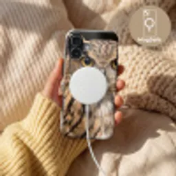 Oehoe - Uil - Portret - Bruin Toughcase MagSafe Apple iPhone 17 klein -USP_MagsafeV