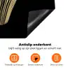 Cupcake - Eten - Goud - Zwart Inductie beschermer vinyl 3mm klein -zzzzzzz-td-onderkant