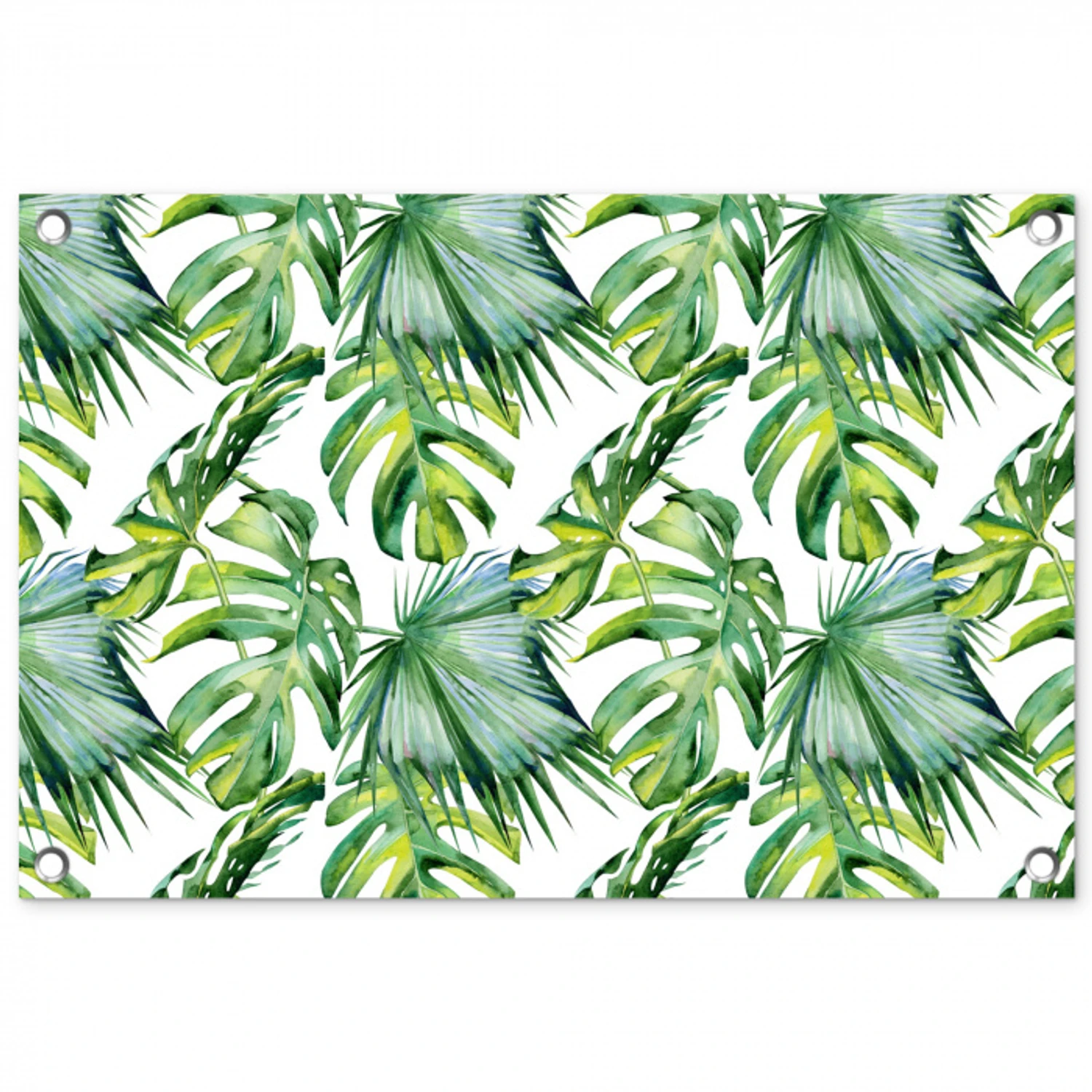 Monstera - Palmblad - Jungle - Tropisch tuinposter los doek klein -3d