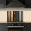 Hout - Planken - Gemengd keuken achterwand spatscherm klein -sfeer1