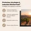 Wijngaard - Zonsondergang - Landschap Inductie beschermer vinyl 3mm middel -usfeer2_FR