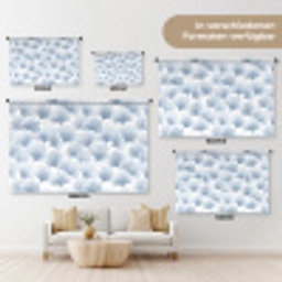Waaier - Modern - Blauw Wandkleed katoen klein 269 -tsfeer8_DE