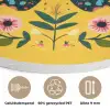 Bloemen - Kleurrijk - Vlinder - Sierlijk Akoestische PET Vilt - Rond klein -closeup_NL