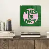 Cirkel - Roze - Tekst - Art plexiglas 5mm klein -sfeer1