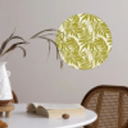 Palmblad - Patroon - Groen Wandcirkel behangsticker klein 186 -sfeer3