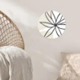 Bloemen - Minimalisme - Pastel Wandcirkel behangsticker klein -sfeer4