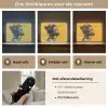 Street art - Meisje - Geel - Banksy Style Light Box met batterij (Wandlamp) middel -USP_lichtkleurNL