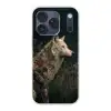 Wolf - Bloemen - Natuur Telefoonhoesje iPhone 17 Pro klein -3d