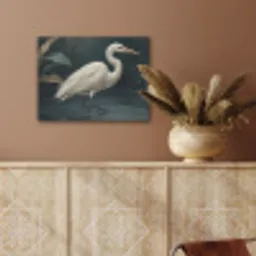 Reiger - Water - Natuur - Modern - Wit PET vilt klein -sfeer4