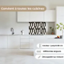 Bogen - Tegels - Marmer - Zwart - Wit keuken achterwand 2 middel 865 -sfeer4_FR