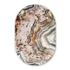 Edelsteen - Marmer - Natuur - Abstract Wandcirkel Ovaal Forex klein -3d