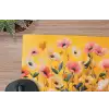 Bloemen - Veld - Geel muismat rubber klein -closeup
