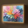Kleuruitbarsting - Expressieve sfeer - Bloem Light Box met batterij (Wandlamp) middel -z3d_website