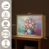 Bloemen - Kunst - Schilderij - Lente - Boeket Light Box met batterij (Wandlamp) middel -USP_websiteoverzichtNL