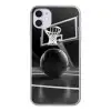 Basketbal - Basketbalveld - Lichtlijnen Telefoonhoesje iPhone 11 klein -3d
