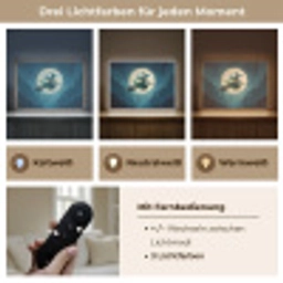 Heks - Maan - Bos - Magisch Light Box met batterij (Wandlamp) middel -USP_lichtkleurDE