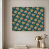 Groen - Disco - Patroon Textielframe zwart klein 947 -sfeer2