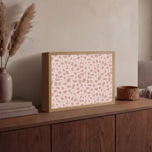 Nude - Luipaard - Tinten Light Box met batterij (Wandlamp) middel 907 -sfeer2