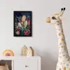 Boeket - Stilleven - Bloemen - Planten - Rood fotolijst zwart zonder passe partout klein -usfeer4_kinderkamer