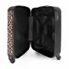 Luipaardpatroon op warm roze NBS - Handbagage koffer - Volwassenen Unisex middel -binnenkant