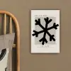 Sneeuwvlok - Kerstmis - Zwart - Feestdagen canvas 2cm klein -sfeer3