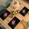 Quote - Bloemen - Vaas - Neon Placemat vinyl groot -zzsfeer5_Kitchenyeah-website
